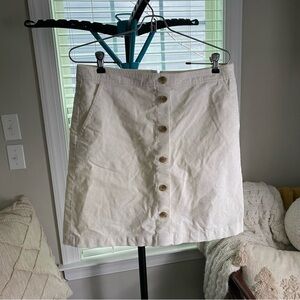 ⭐️NWT jcrew white corduroy skirt size 8